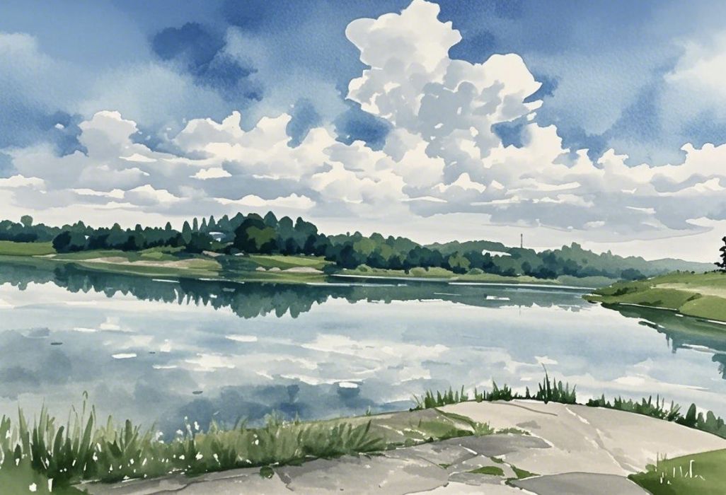 青空下的静流