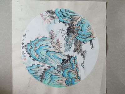 渠江晚钓