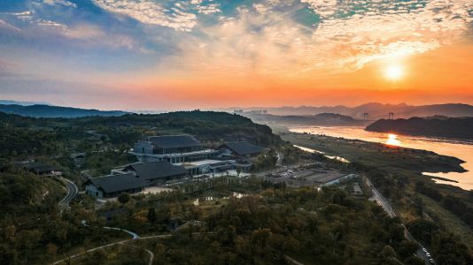 夕照广阳岛