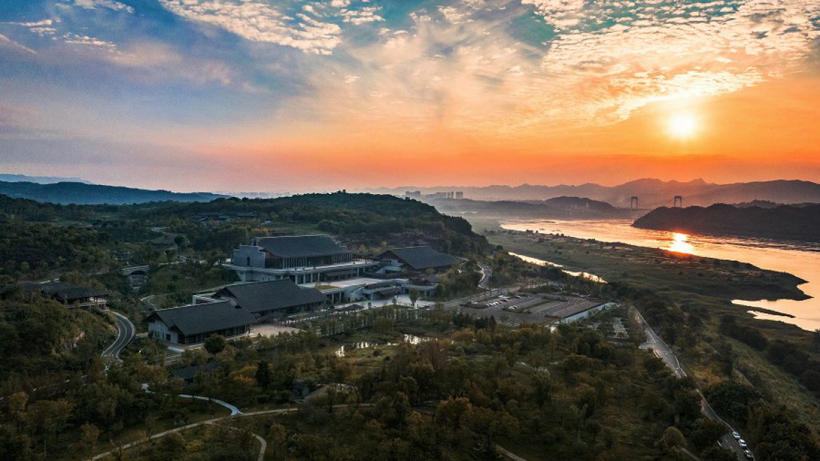 夕照广阳岛